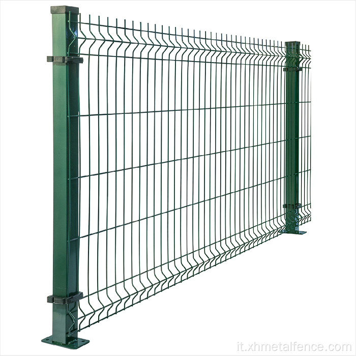 Fence a rete 3D rivestita in PVC zincato