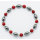 Hematite Red Coral cuentas redondas Pulsera