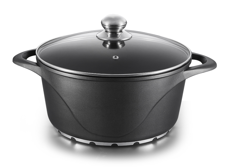 Alumínio Die-casting Casserole Wave Laço Series