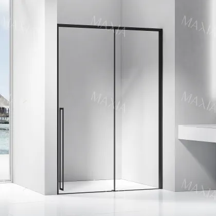 Simple one fixed and one movable sliding screen