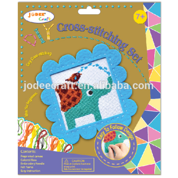 DIY cross stitch craft project