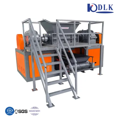 Double Shaft Solid Waste Metal Industrial Scrap Shredder