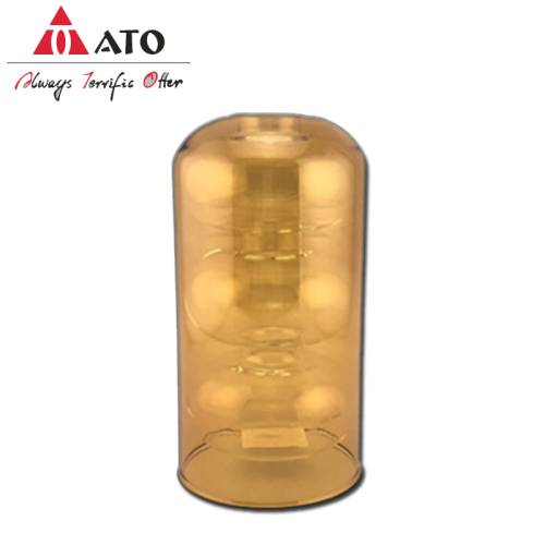 Light Grey/amber Glass Vase Double Wall Glass Vase, High Quality Light