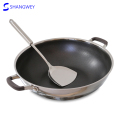 Padella wok tripla in acciaio inossidabile antiaderente da 30 cm