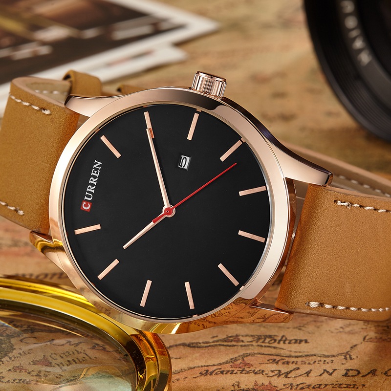 mininalist style business quartz watch japan movement time pieces