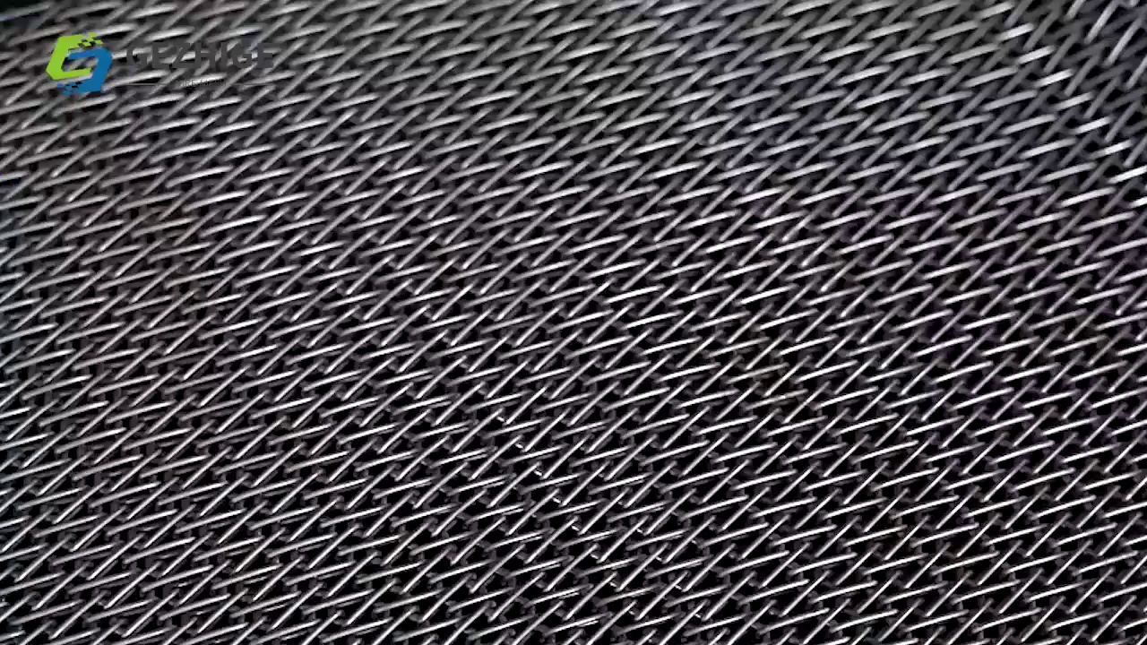 Gezhige High Temperature Stainless Steel SUS304 Flat Flex Wire Mesh Belt Conveyor