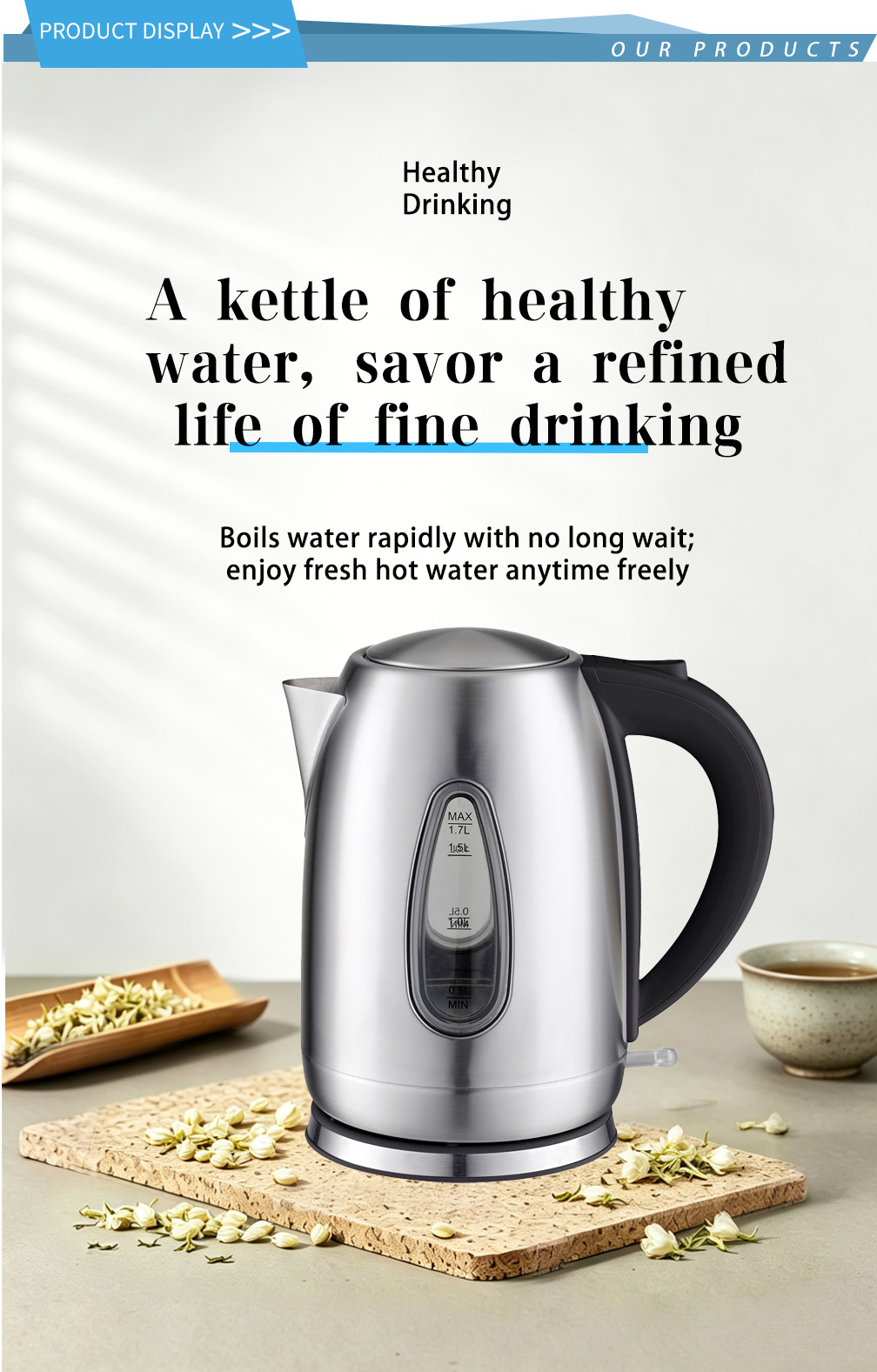 304 stainless steel kettle FK-1507-4 1