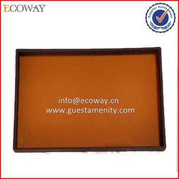 OEM Wholesale Newest Hot Sale Cheap Hotel Leather Tray