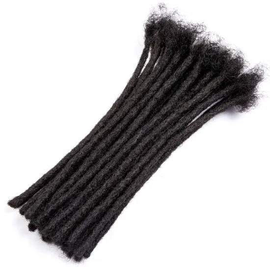 BLT wholesale artificial extension dreadlock loc extensions human hair real dreadlock men 0.6cm