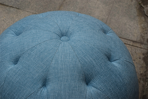 Fabric Round Ottoman