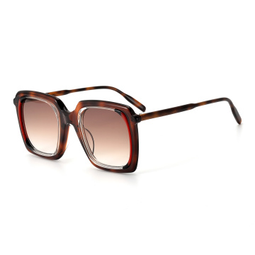 China Custom Big Frame Acetate Sunglasses Manufactory