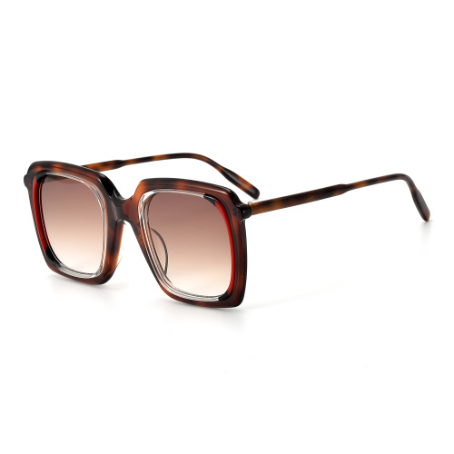 China Custom Big Frame Acetate Sunglasses Manufactory