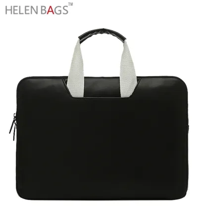 Genuine leather fahion business bag leather briefcase for men cow leather laptop bag