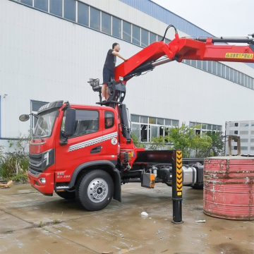 New 8 Ton Truck Cranes with Knuckle Boom for Building Industries - Truck Mounted Crane Lifting Price
