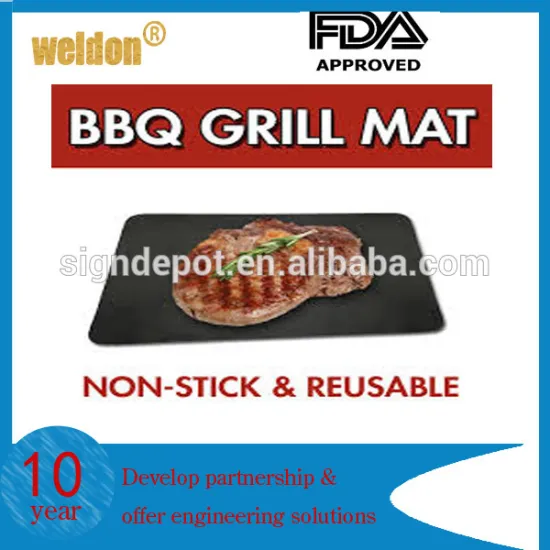 BBQ Grill Mats Ptfe NON-Stick Surface Hot Plate Mat for cooking baking microwave oven mat