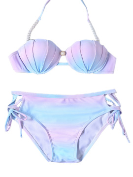 Women Sexy Halter Bikini Sets Lady Fashion Shadow Two Pieces Swimwear