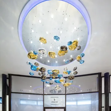Modern design hotel lobby chandelier