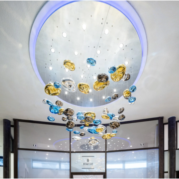 Modern design hotel lobby chandelier