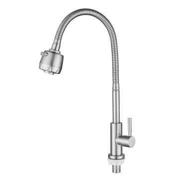 2021 New Luxury Cheap Flexible 304 Stainless Steel Hose Kitchen Faucet Mixer