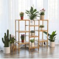 Bamboo Customizable Plant Shelf Display Rack Utility Shelf