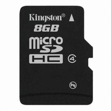Memory/Micro SD Card for Kingston, 8GB Memory Size