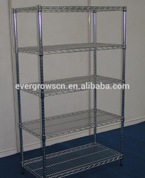 4-5layer easy installation wire shelving and metal rack for storage