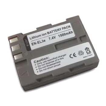 Camera Battery with 7.4V Battery Voltage and 1,500mAh Capacity