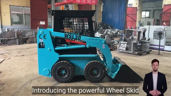 Factory Price Small Bulldozer Attachments Mini Track Skidsteer Wheel Skid Steer Loader with Forest Mulcher