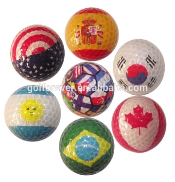 transparent crystal golf ball pattern golf ball