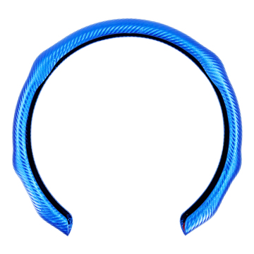 Comfortable Sports Carbon Fiber Car Steering Wheel Cover: Anti-skid Interior Accessories for Enhanced Driving Experience