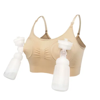 Hands-Free Wireless Seamless Nursing Bra for Breastfeeding