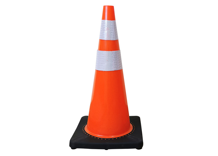 reflective film black base road traffic cone