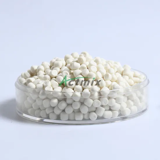 Pre-dispersed rubber additives MBS-80