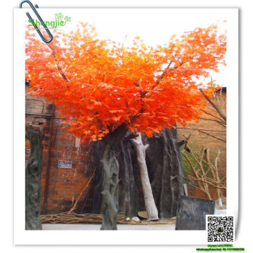 SJFS-03 artificial ornamental plants large artificial red maple tree artificial autumn tree