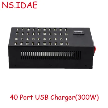 40 port charger 300w with display