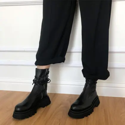 2021 fall and winter fashion martin lady shoes