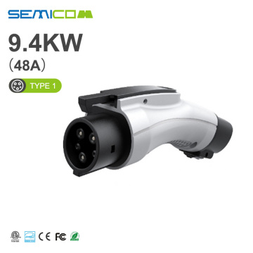 Brand New Type 1 J1772 9.4kW Connector Electric Car Adapter - American Standard