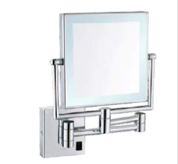Fyeer Square Double Side Wall Mounted AC Power LED Shaving Mirror