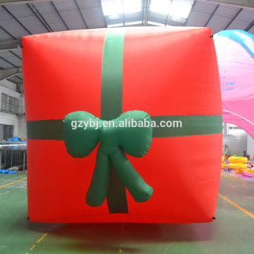 Hot-selling christmas decoration inflatable gift box,large christmas gift boxes