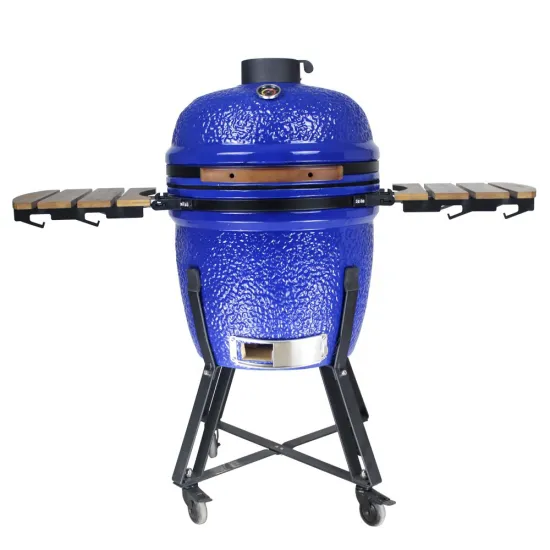 SEB KAMADO 18 21 inch Ceramic Grill Egg Blue Camping Bbq Grill outdoor Barbecue Kamado Grill