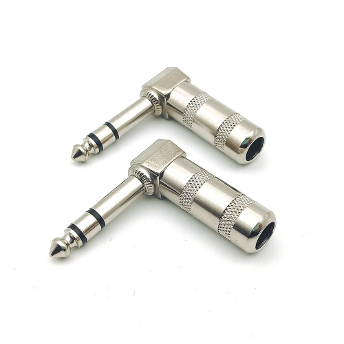 6.35mm Stereo Microphone Audio Guitar TRS Plug Connector