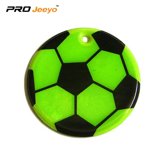 Reflective Pvc Foam Leather Football Green Keychain Rv 212 2