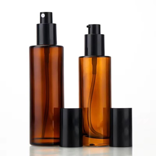 4OZ Amber Glass Lotion Bottle Spray Bottle