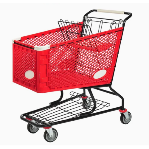 100L-250L American Style Supermarket Plastic Shopping Carts