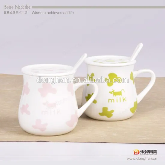 Advertising ceramic milk mug