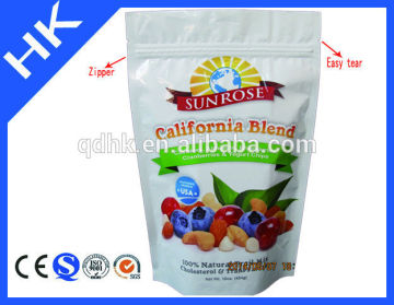 Custom printed Plastic fresh vegetable bag/ fresh fruit pouch with ziplock