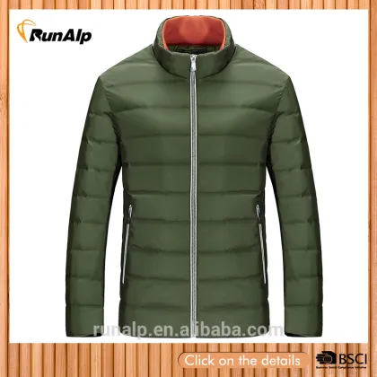 Men 100%polyester down jacket