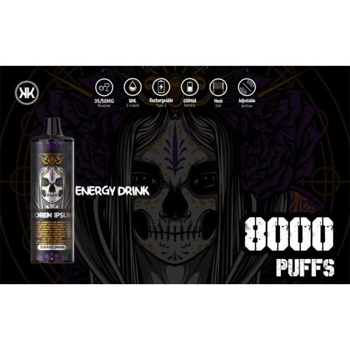 Latest KK Energy 8000 Puff Disposable Vape