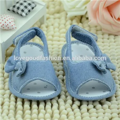 Soft Cotton Elastic Rope Toe Crib Baby Sandal