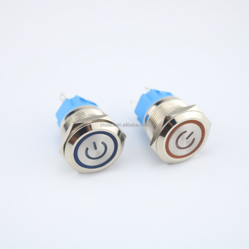 12mm Waterproof Metal Push Button Switch with LED Light